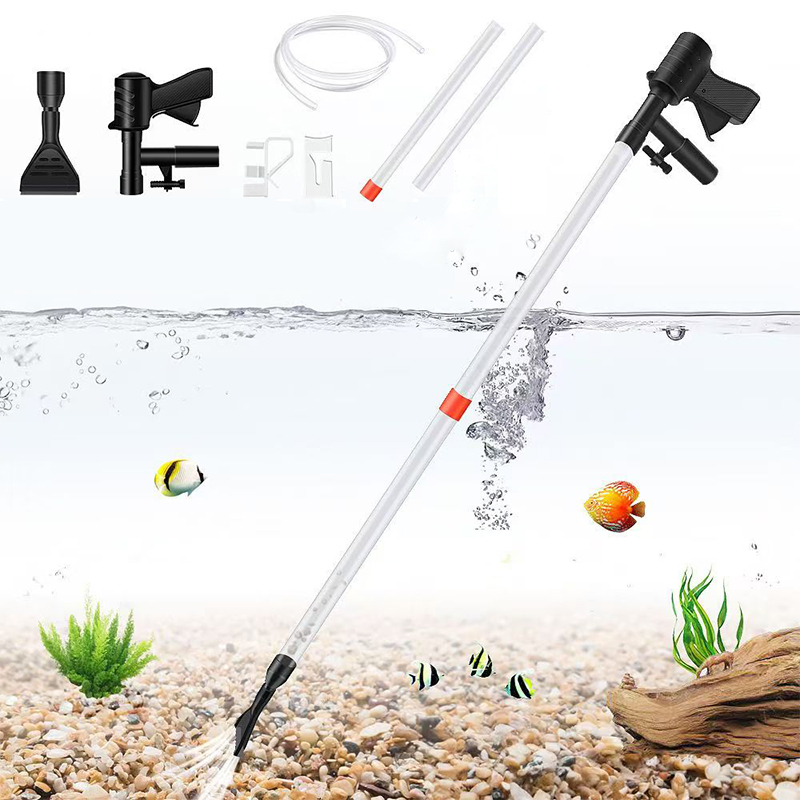 Marine Aquarium Vacuum - ปั๊มเปลี่ยนน้ำตู้ปลา อุปกรณ์ทำความสะอาดตู้ปลา เครื่องดูดน้ำ เครื่องเปลี่ยนทรายกรวด ปั๊มกรองแบบไซฟอน แบบใช้มือ