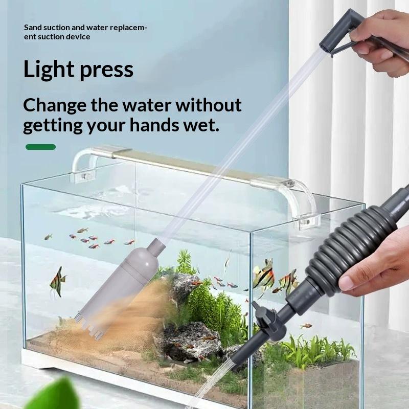 Marine Aquarium Vacuum - ชุดอุปกรณ์ทำความสะอาดกรวดตู้ปลา 5 in 1 เครื่องดูดฝุ่นตู้ปลา เครื่องเปลี่ยนน้ำสำหรับทำความสะอาดทรายที่บ้าน