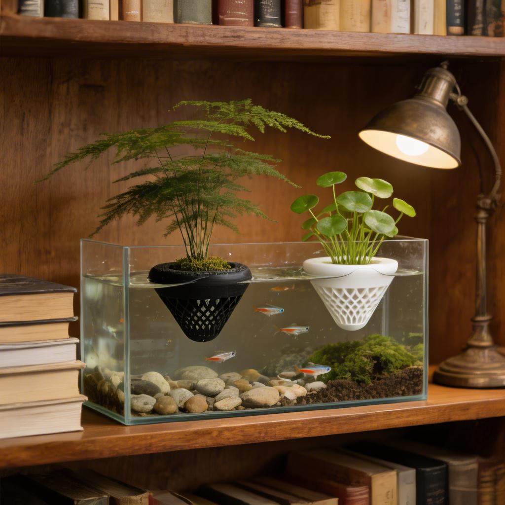 ที่วางต้นไม้ในตู้ปลาแบบลอยน้ำ  - Marine Aquarium All In One บทวิจารณ์และราคา