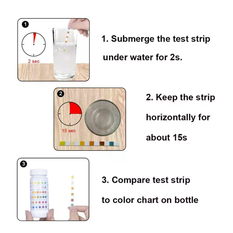 50 ชิ้น/ขวด 6 อิน 1 แถบทดสอบคล - Marine Test Kit บทวิจารณ์และราคา