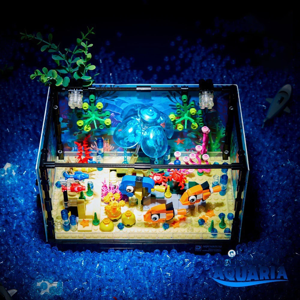 ชุดตัวต่อสร้างสรรค์รูปสัตว์ทะเ - Marine Aquarium Tanks บทวิจารณ์และราคา