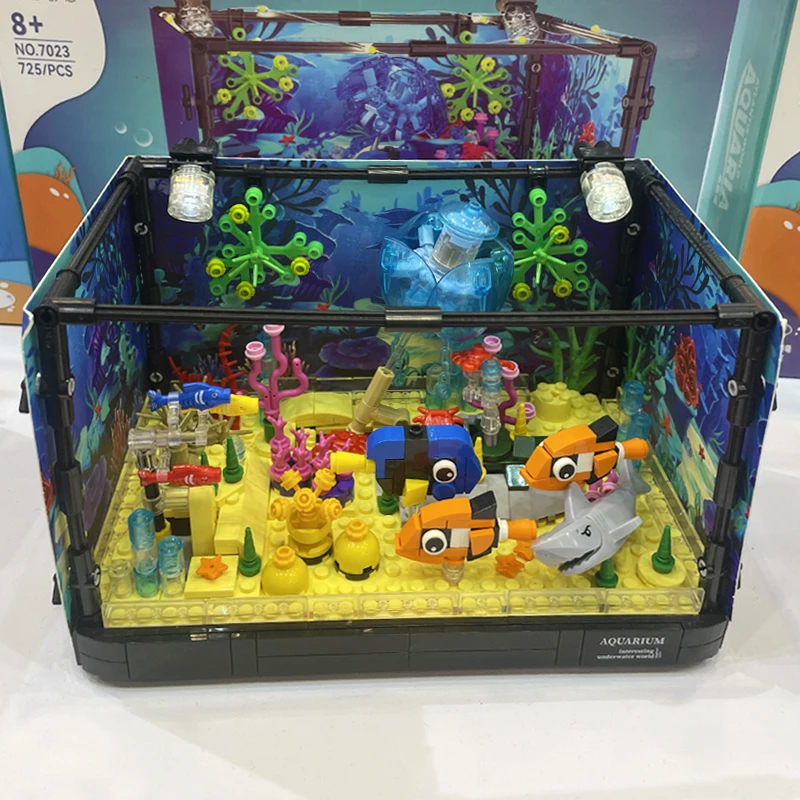 ชุดตัวต่อสร้างสรรค์รูปสัตว์ทะเ - Marine Aquarium Tanks บทวิจารณ์และราคา