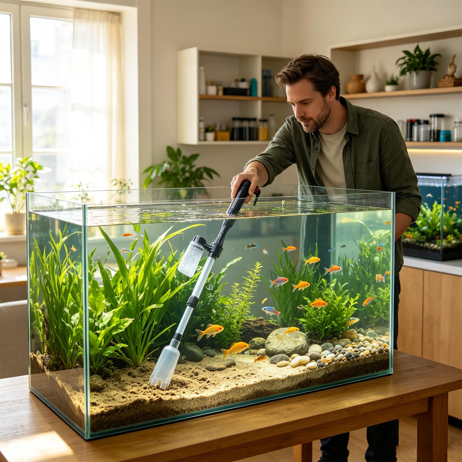 เครื่องดูดฝุ่นทำความสะอาดตู้ปล - Marine Aquarium Vacuum บทวิจารณ์และราคา