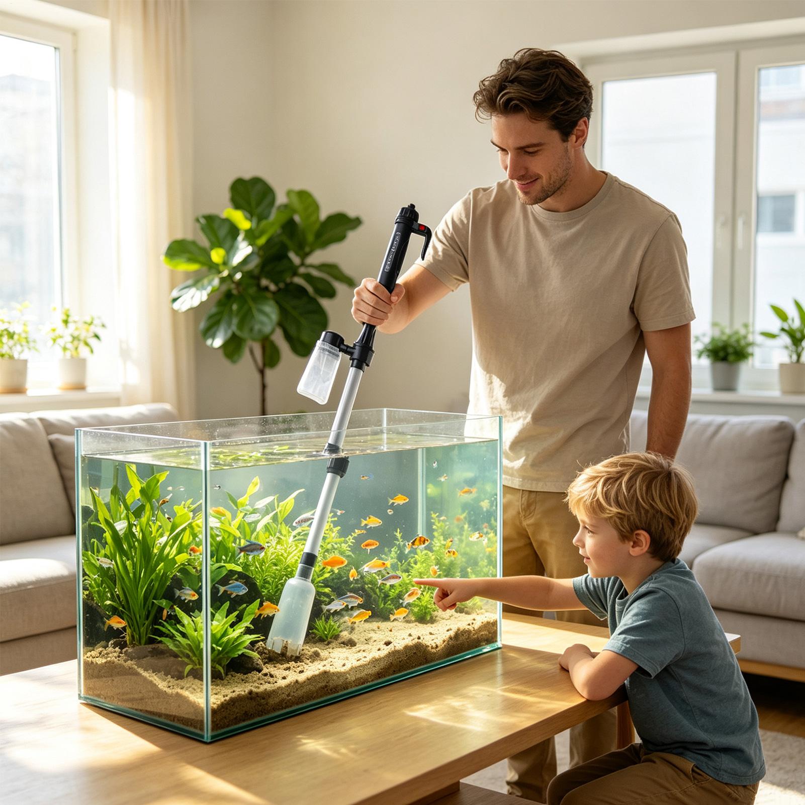 เครื่องดูดฝุ่นทำความสะอาดตู้ปล - Marine Aquarium Vacuum บทวิจารณ์และราคา