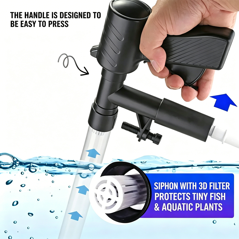 ปั๊มเปลี่ยนน้ำตู้ปลา อุปกรณ์ทำ - Marine Aquarium Vacuum บทวิจารณ์และราคา