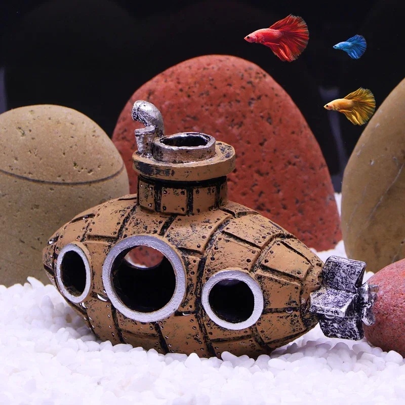 ของตกแต่งเรซิ่นรูปเรือดำน้ำสำห - Marine Aquarium All In One บทวิจารณ์และราคา