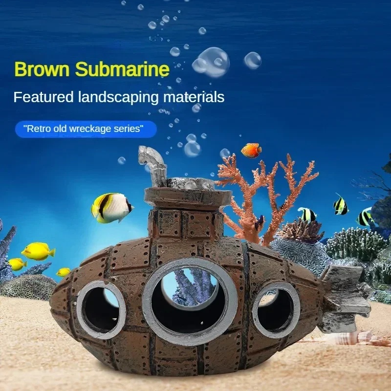 ของตกแต่งเรซิ่นรูปเรือดำน้ำสำห - Marine Aquarium All In One บทวิจารณ์และราคา