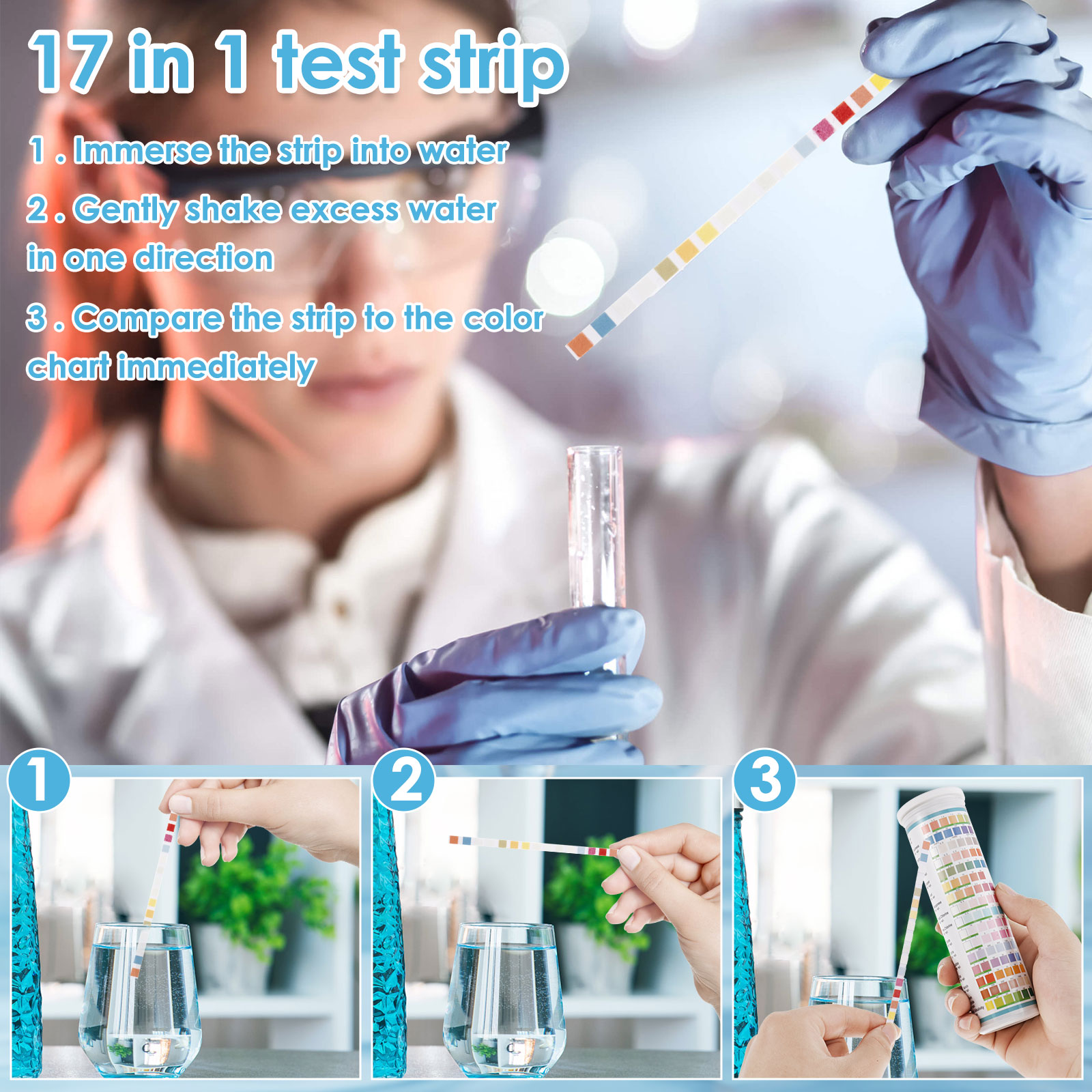 5-17 in 1 Aquarium Test Strips - Marine Test Kit บทวิจารณ์และราคา